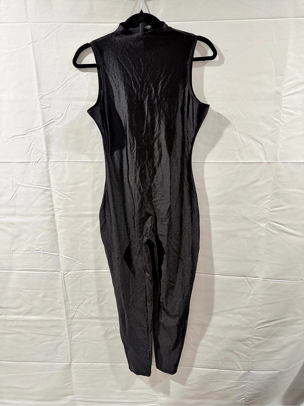 SKIMS Seamless Sculpt Catsuit Black Sleeveless Jumpsuit Size Large